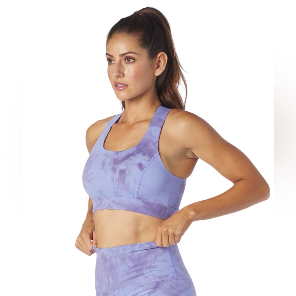 Glyder Full Force Bra: Lilac Tie-Dye Small